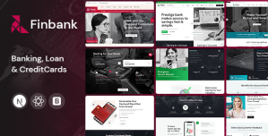 Finbank – Banking and Finance React Next Js Template
