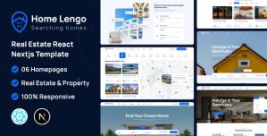 Homelengo – Real Estate React NextJS Template
