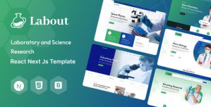 Labout – Laboratory  Research React Next Js Template