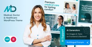 MD – Medical, Doctor  Healthcare WordPress Theme