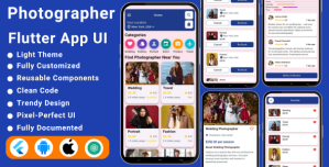 Photographer Booking Flutter App Template | Photography, Event, Wedding  Studio Booking