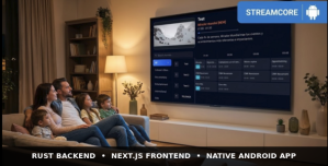 StreamCore – IPTV/OTT Platform with Reseller Panel  Android TV App