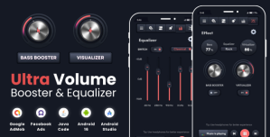 Ultra Volume Booster Equalizer with AdMob Facebook Ads Android