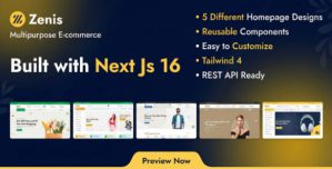 Zenis – Multipurpose Next.js e-Commerce Template