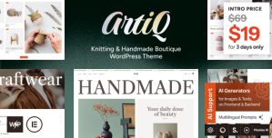 Artiq – Knitting  Handmade Boutique WordPress Theme
