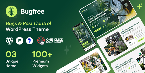 Bugfree - Bugs Pest Control WordPress Theme