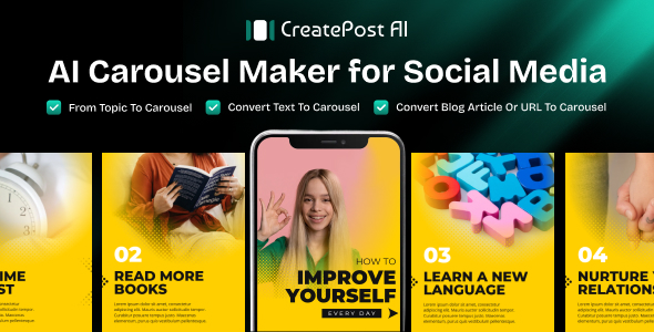 CreatePostAi – AI-Powered Carousel Generator SaaS