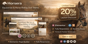 Horsera – Equestrian  Horse Riding Club WordPress Theme