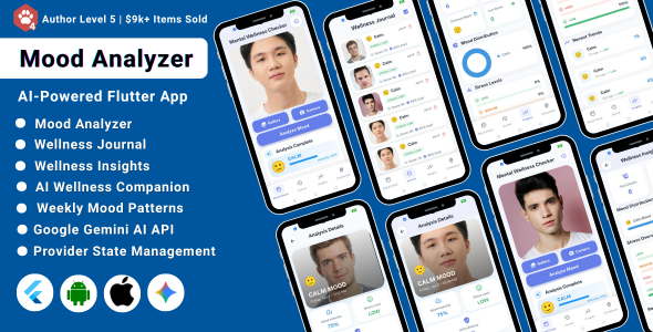 MoodLens – AI Mental Wellness Checker Flutter App | Mood  Stress Analyzer