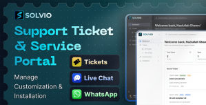 Solvio – Real-Time Customer Support Ticket  Live Chat System with Knowledge Base